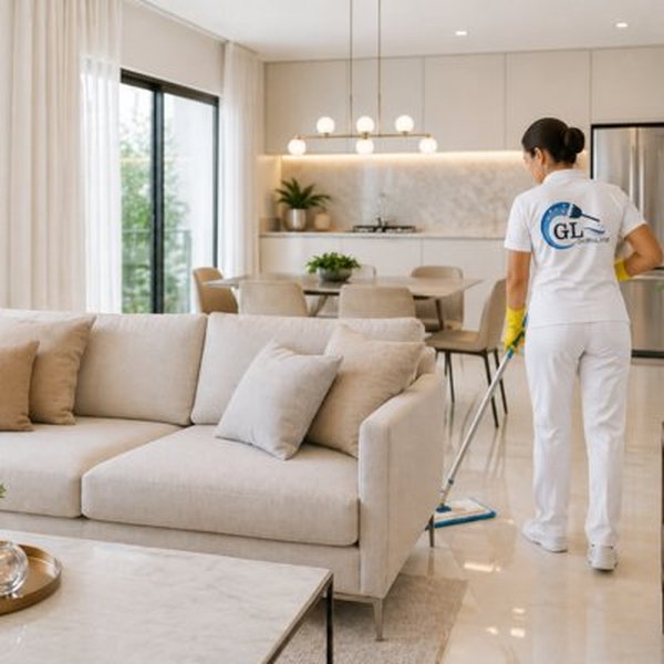 Diarista da GriffoLimp realizando limpeza residencial na Serra-ES